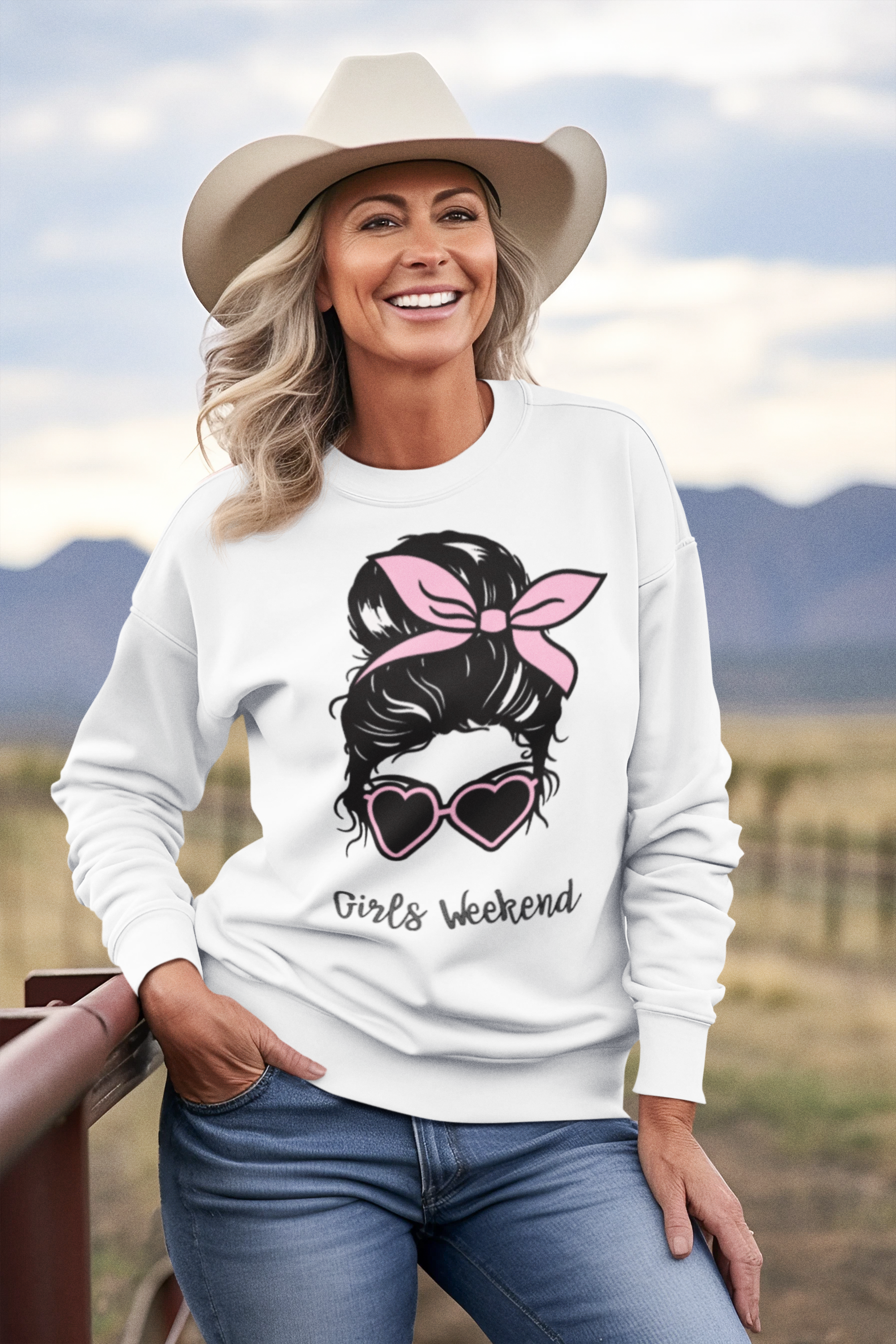 CUSTOM GIRLS WEEKEND SWEATSHIRT